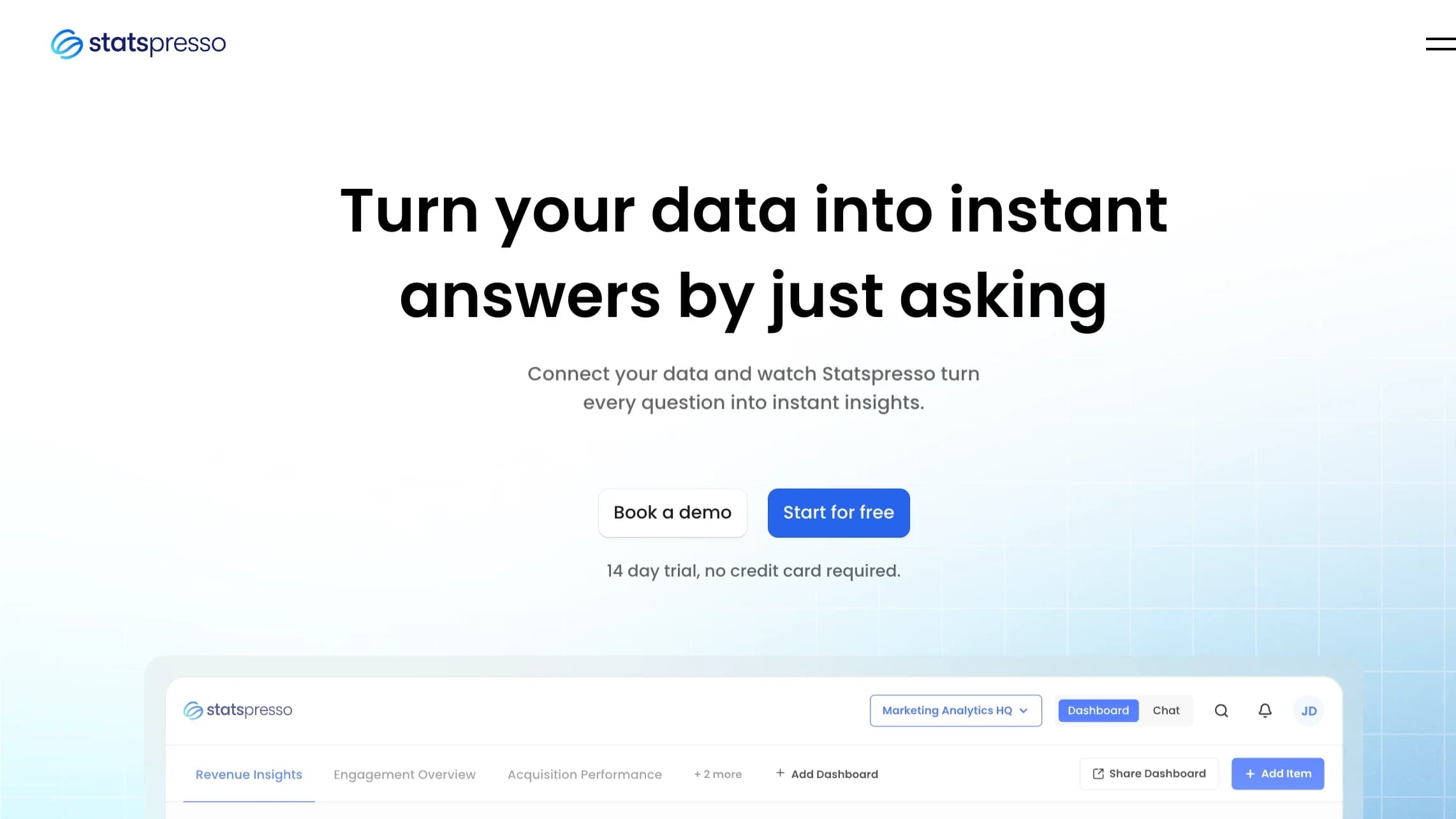 Statspresso website preview