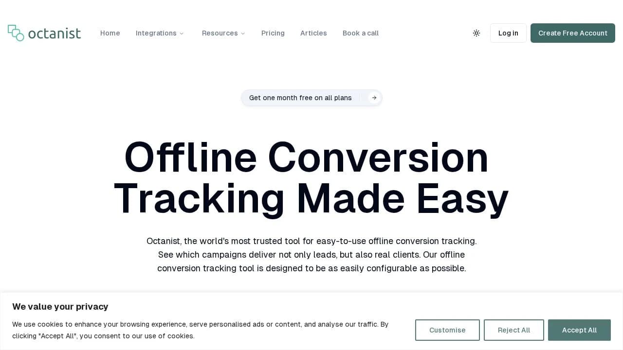 Octanist website preview