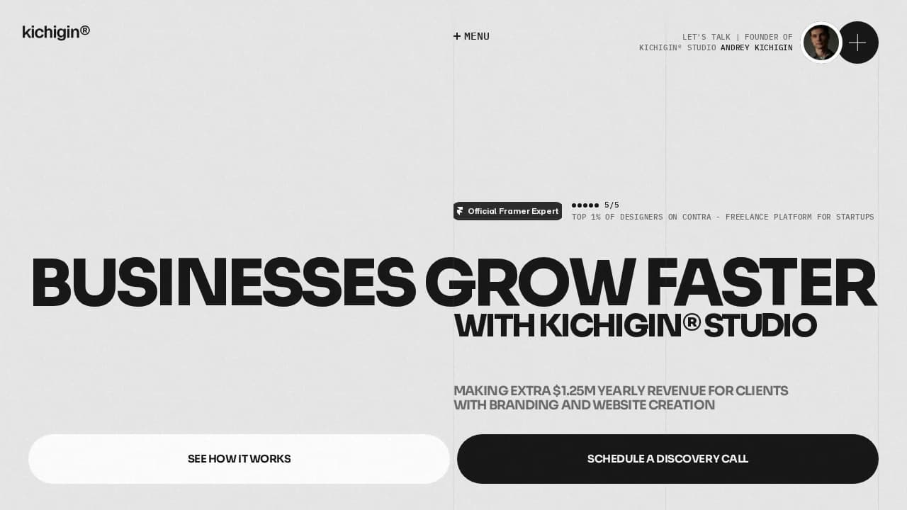 Kichigin website preview