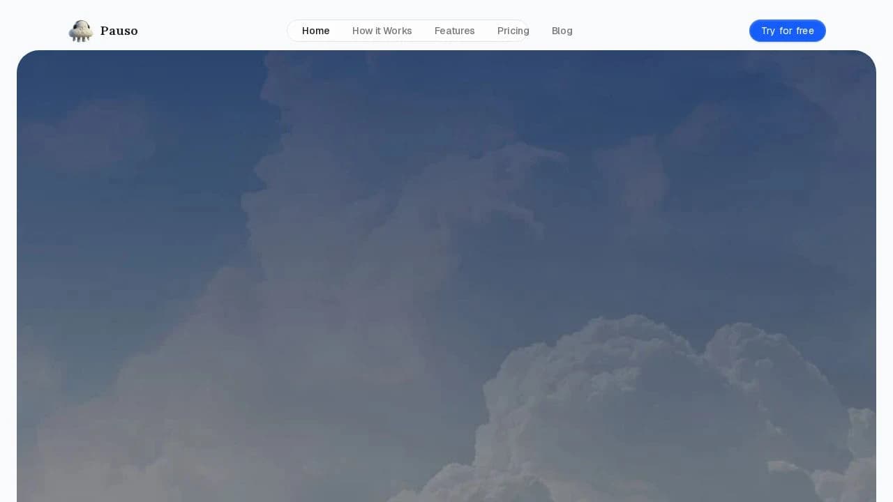 Pauso website preview