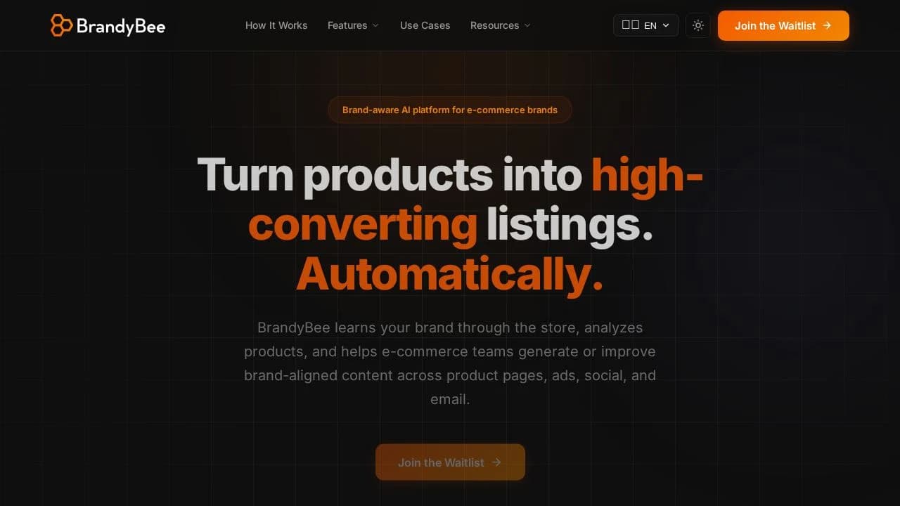 BrandyBee website preview