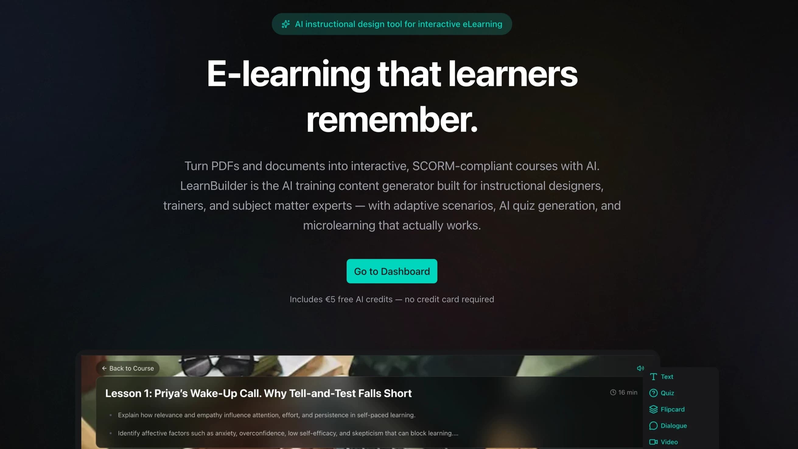 LearnBuilder website preview