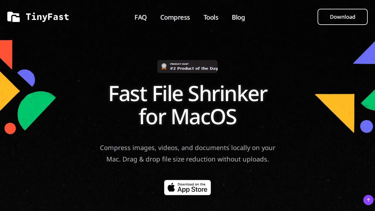 tinyfast.app website preview