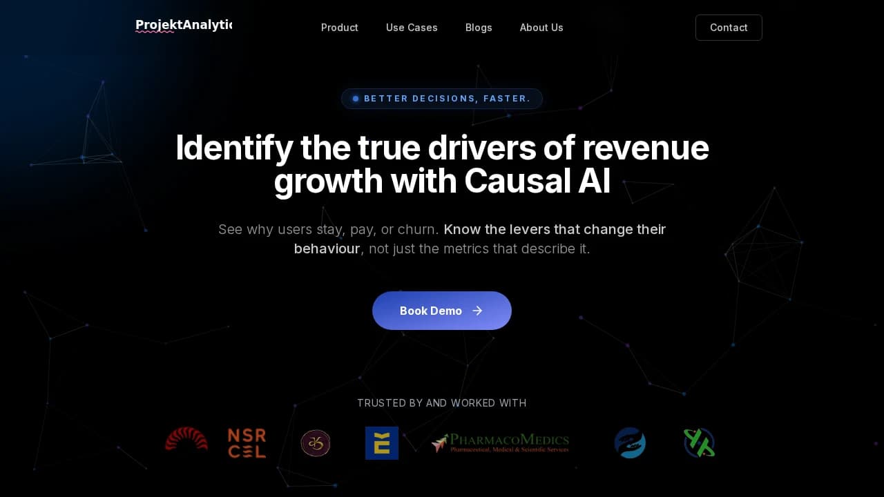 ProjektAnalytics website preview