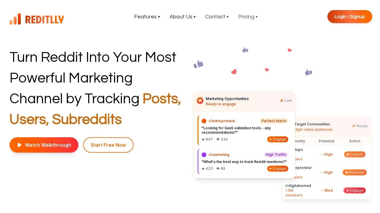 Reditlly website preview