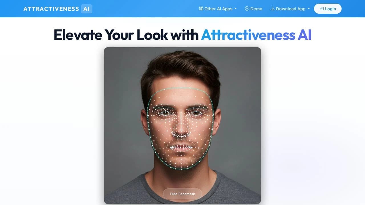 Attractiveness AI website preview
