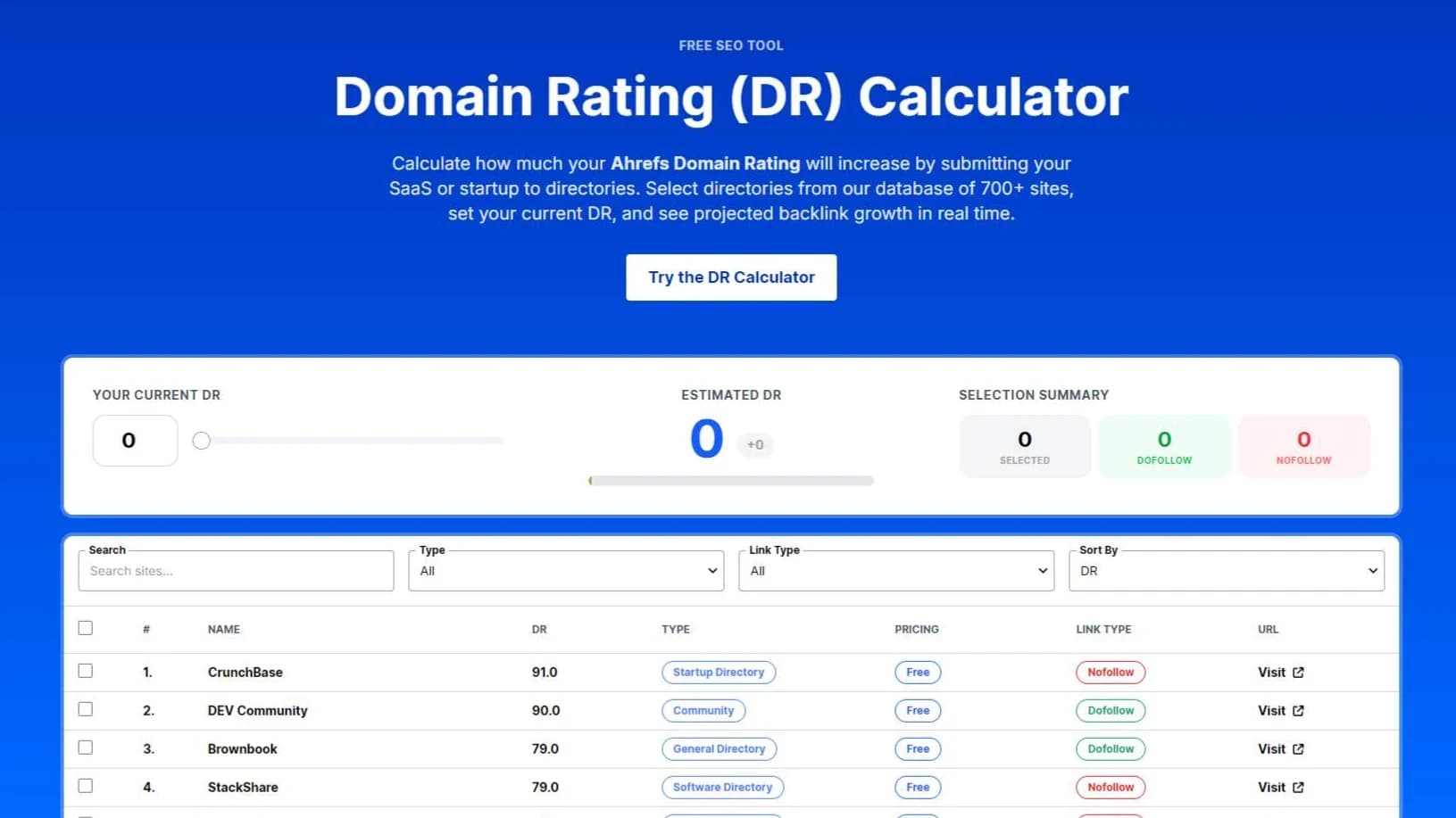 SubmitSaaS website preview