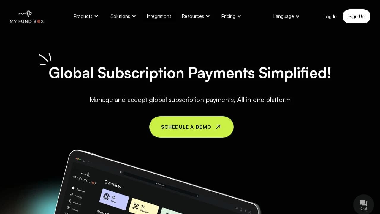 MYFUNDBOX website preview
