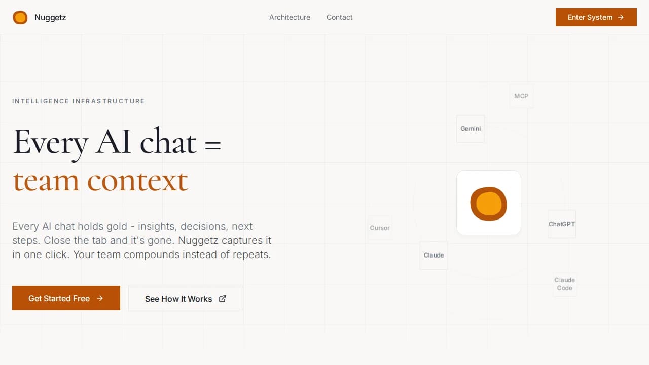 Nuggetz website preview