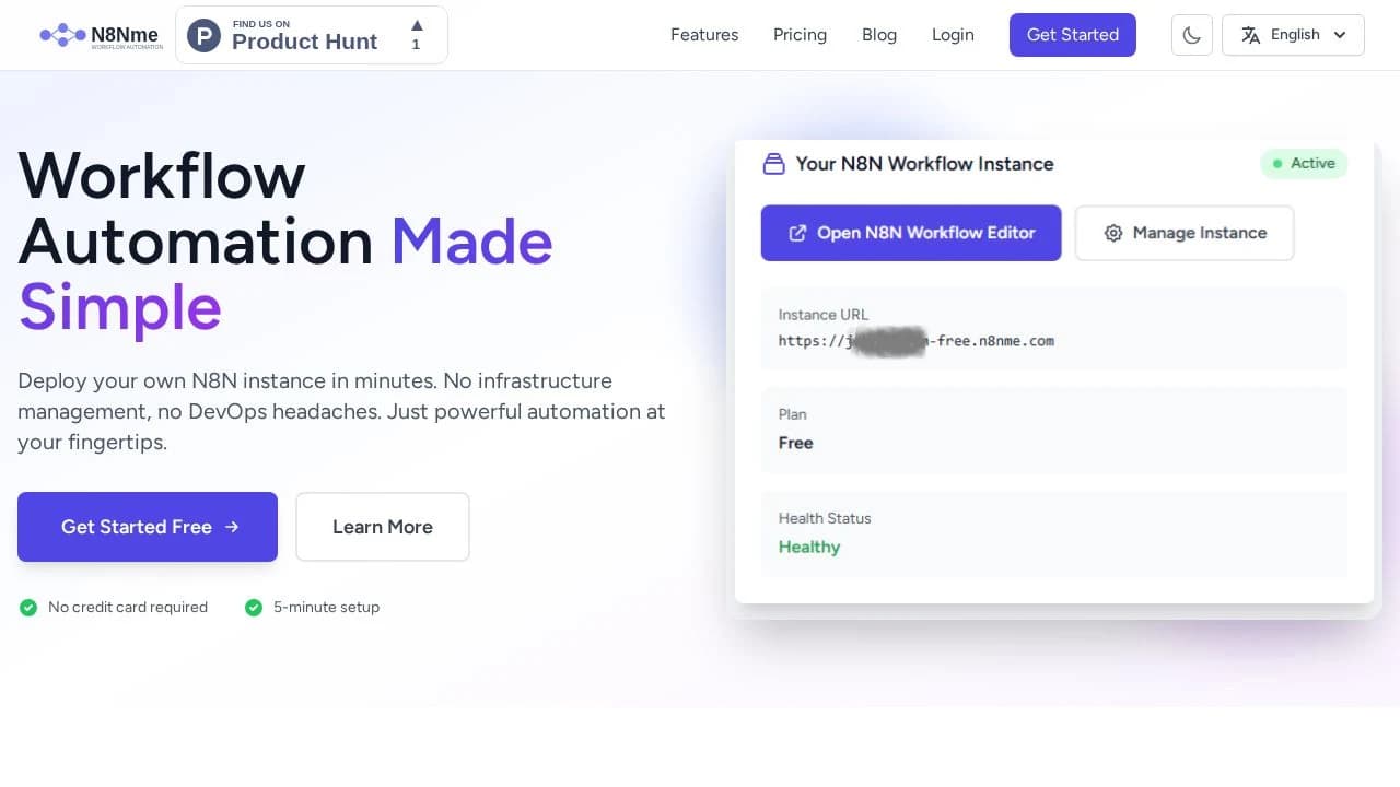 N8Nme.com website preview