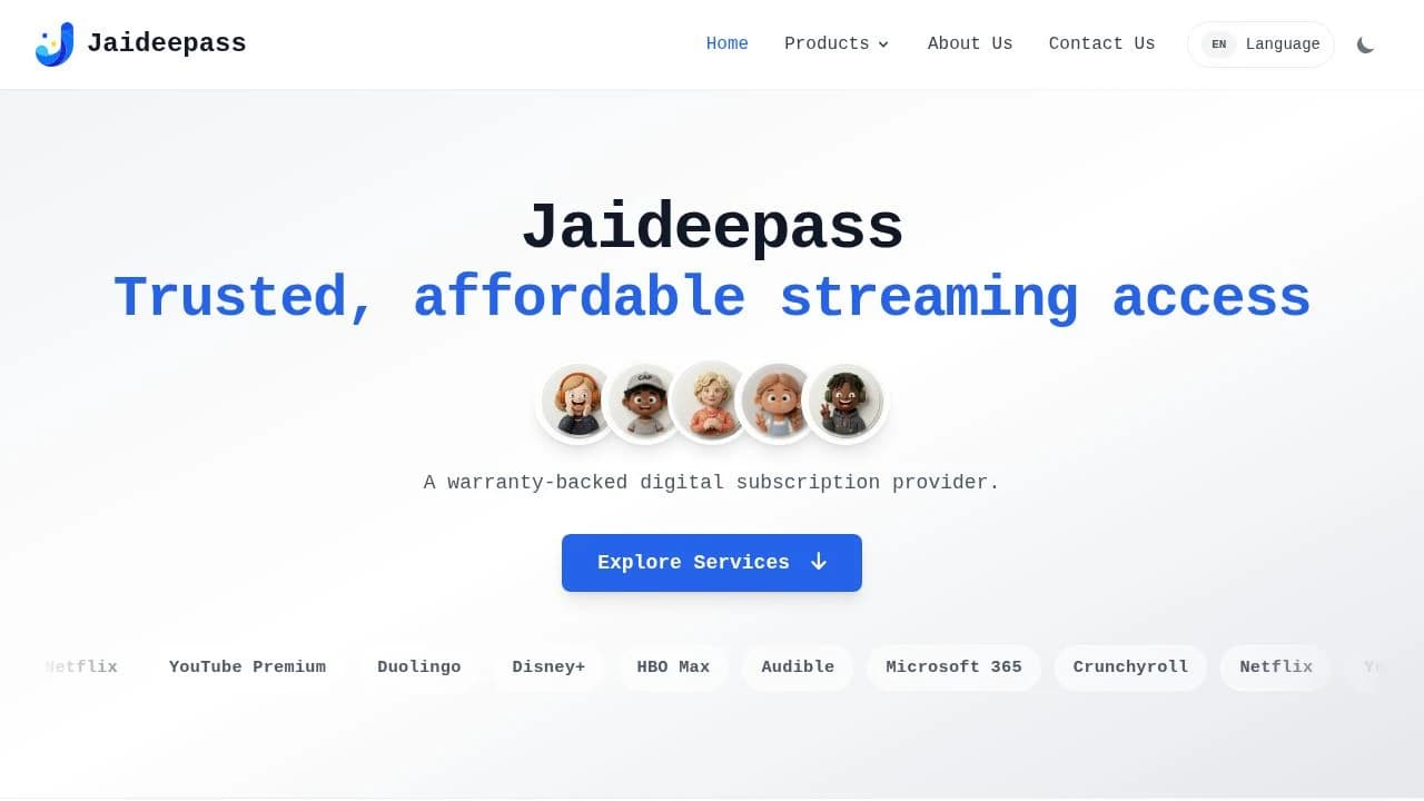 jaideepass website preview