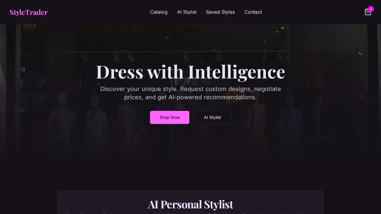 style-trader.vercel.app website preview