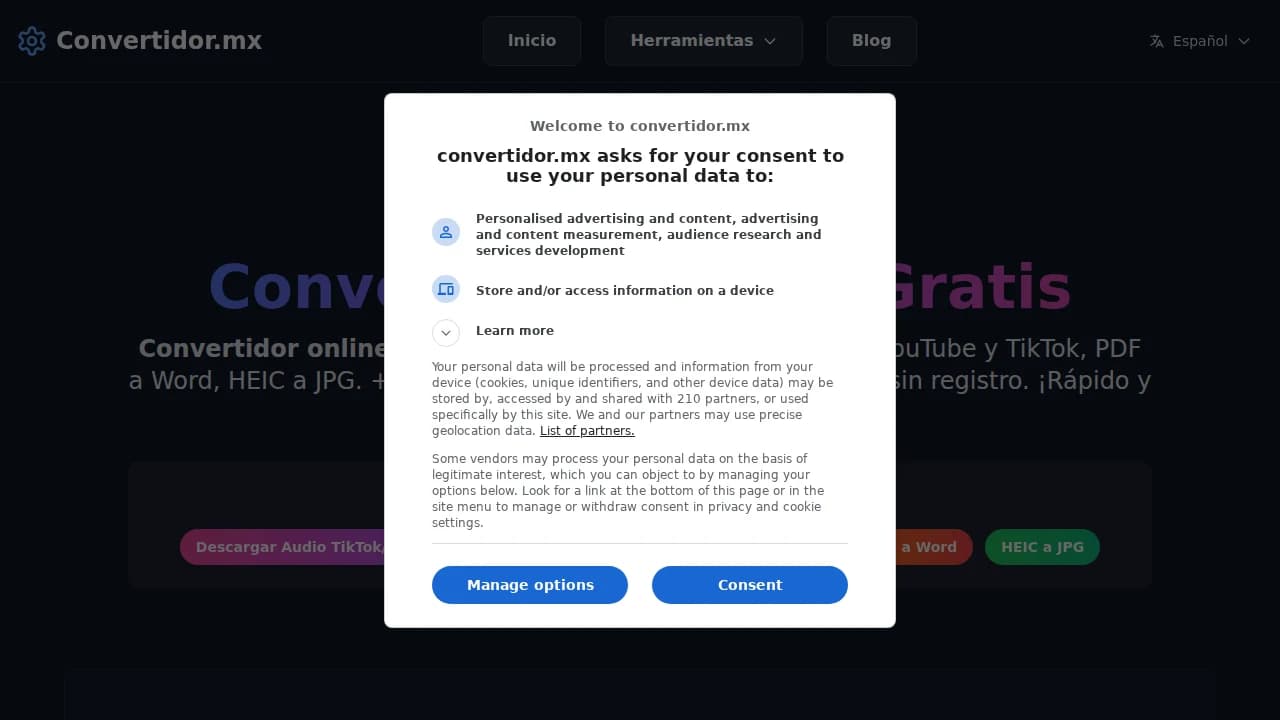 Convertidor website preview