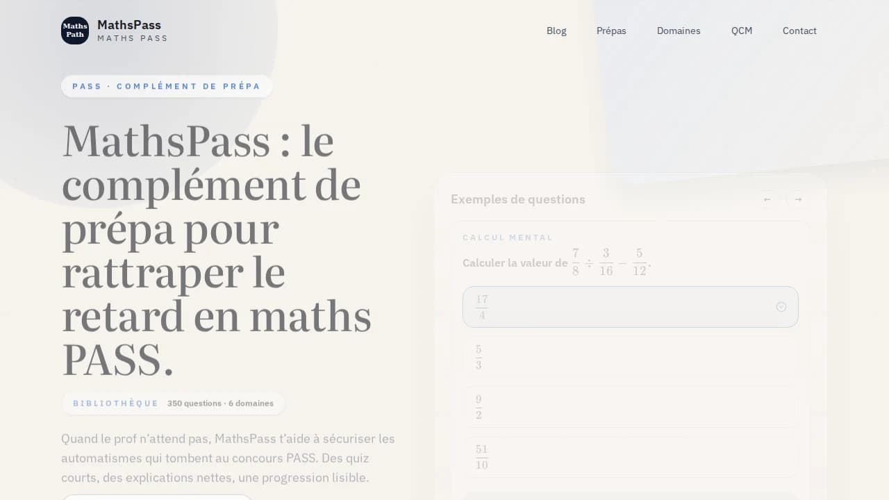 AutoMath website preview