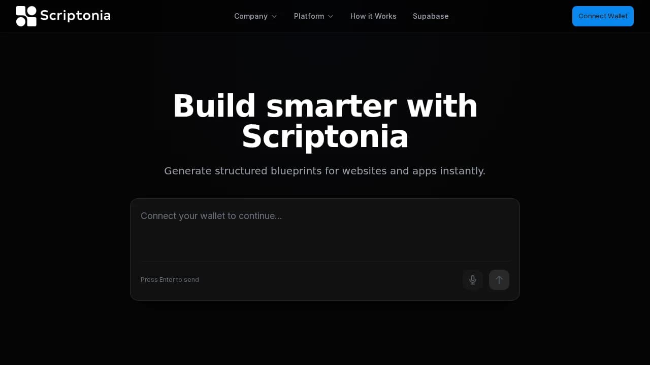 Scriptonia website preview