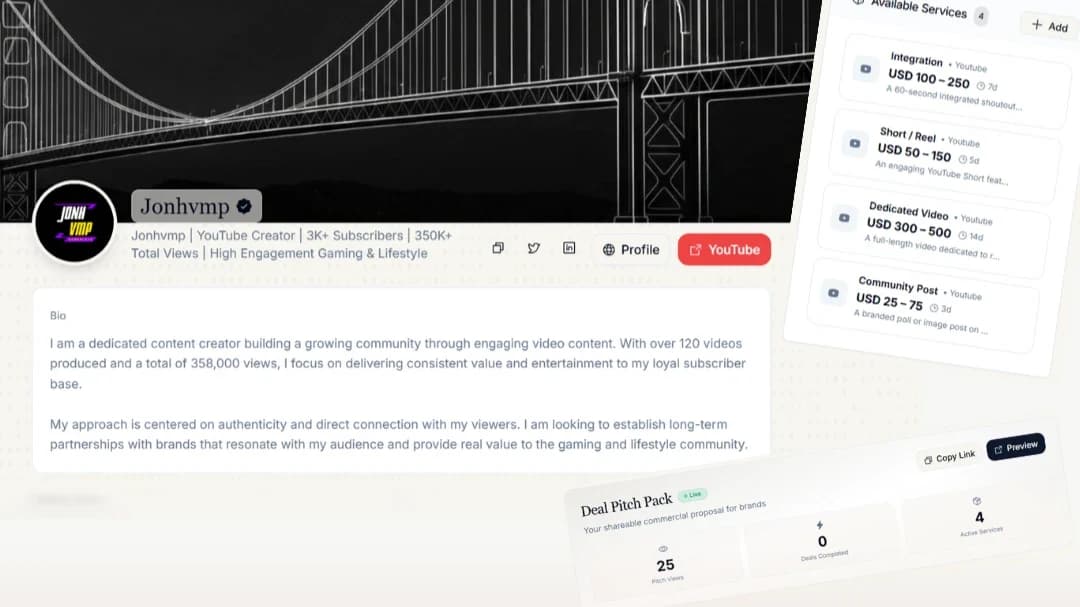 Creator OS website preview