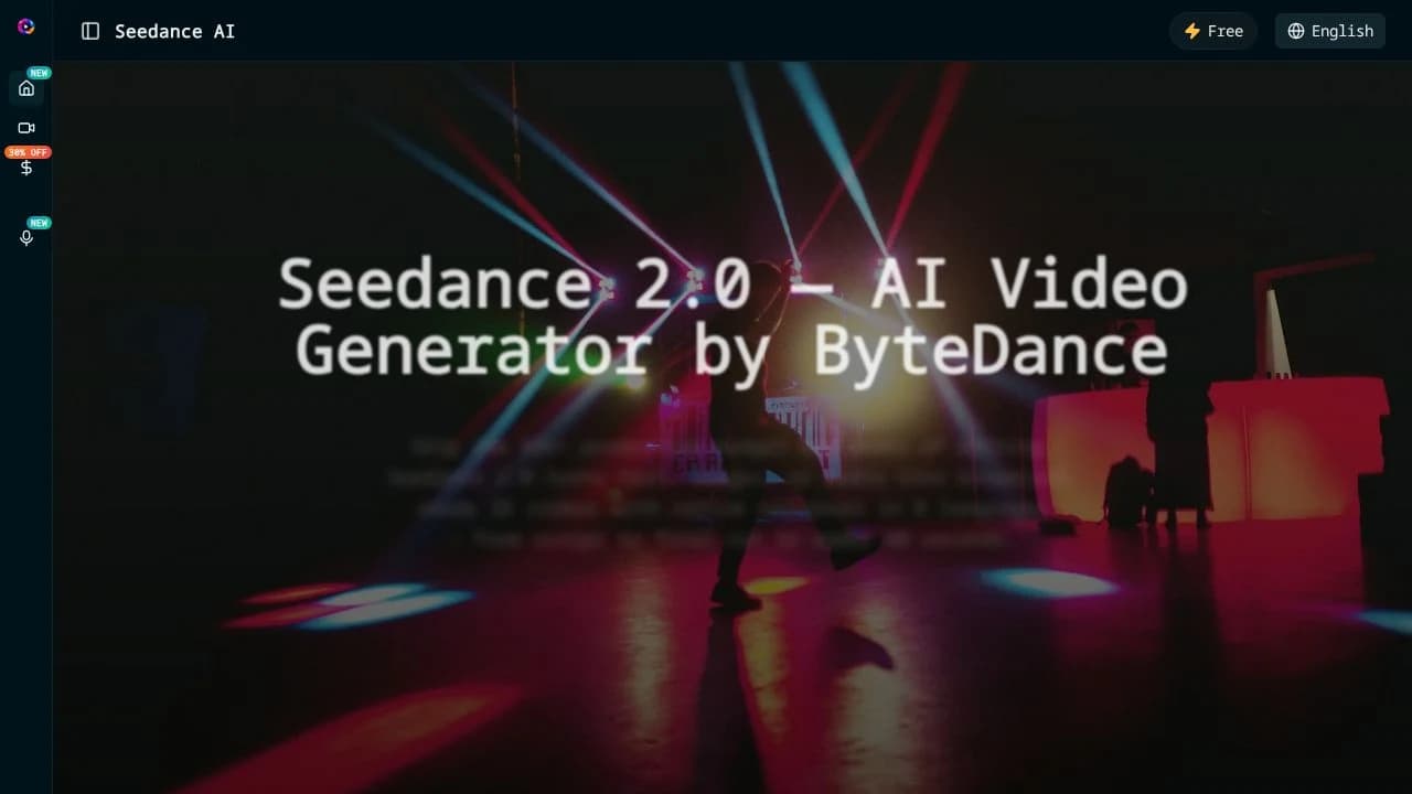 Seedance 2.0 website preview