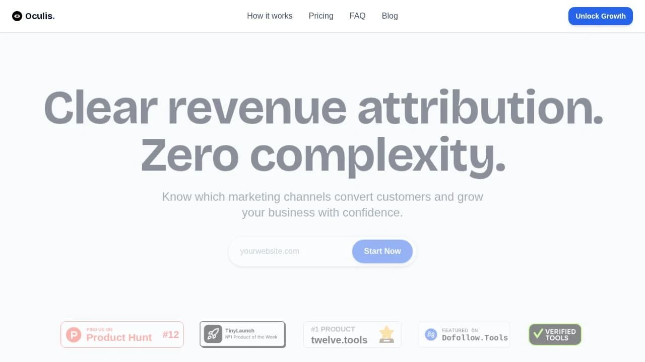 Oculis Analytics preview