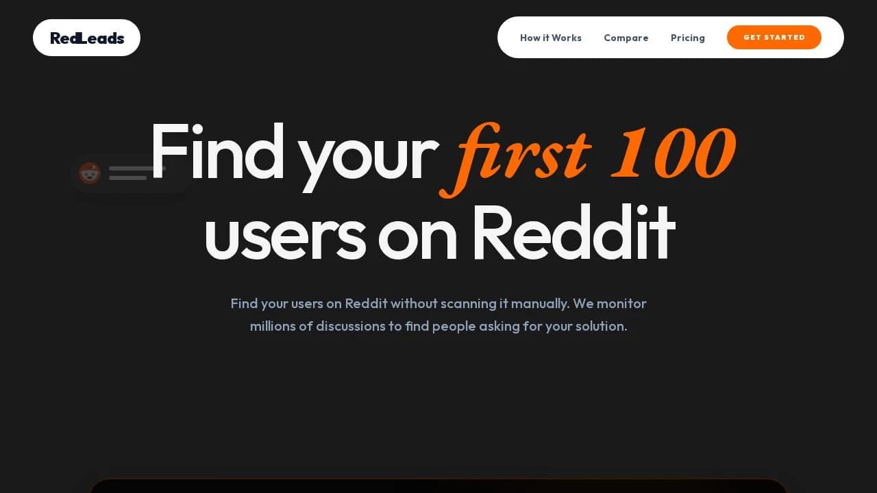 RedLEads website preview