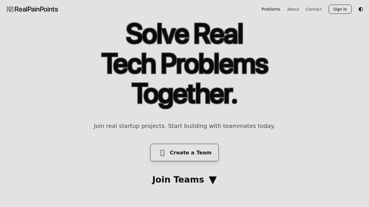 RealPainPoints website preview