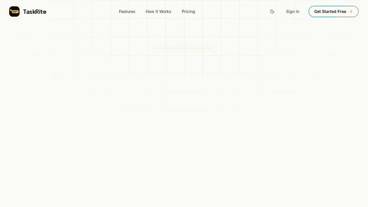 Taskrite website preview