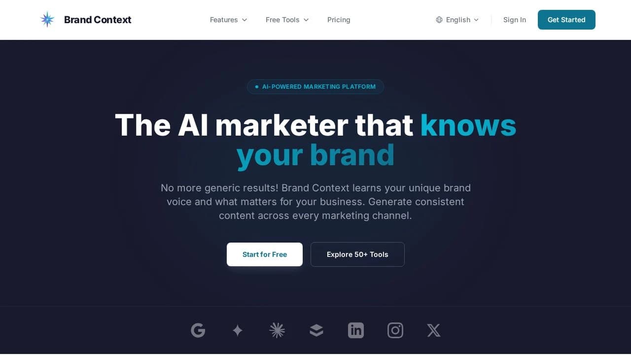 Brand Context preview
