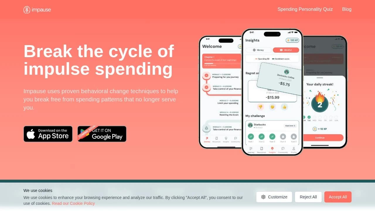 impause website preview