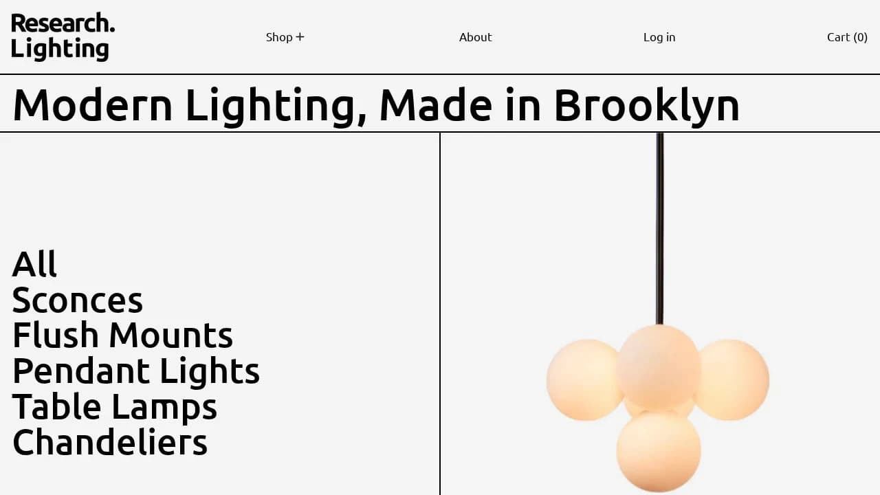Research.Lighting website preview