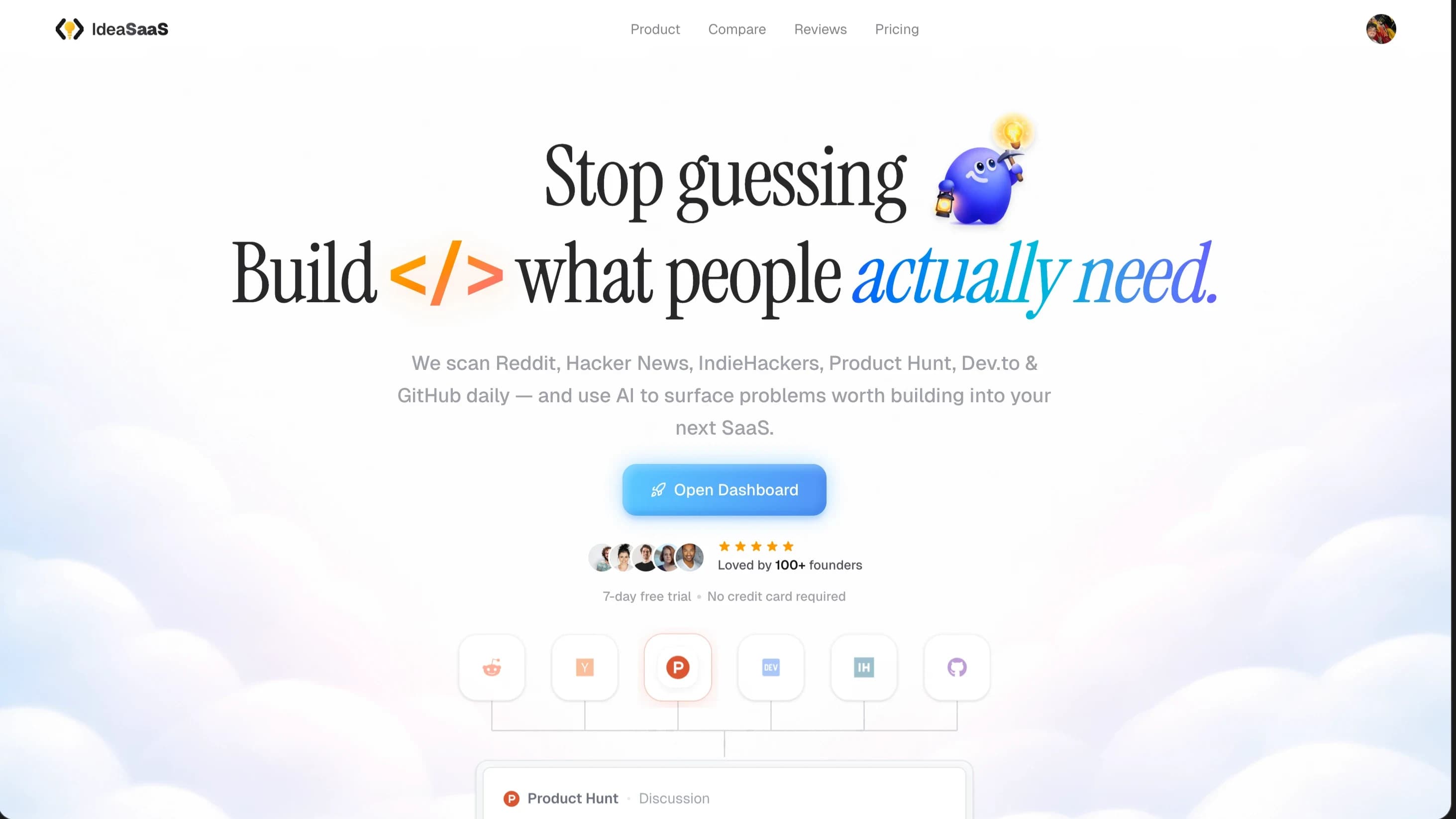 IdeaSaaS website preview