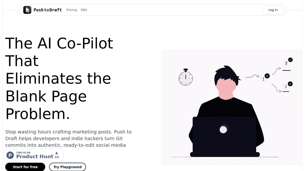 Push to Draft website preview