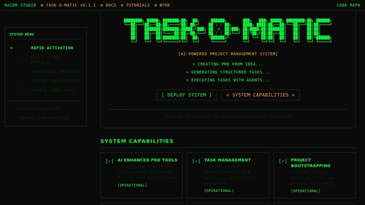 task-o-matic website preview