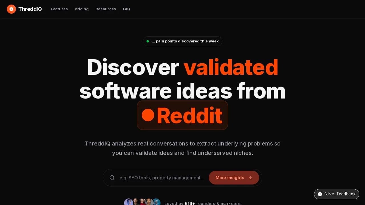 ThreddIQ website preview