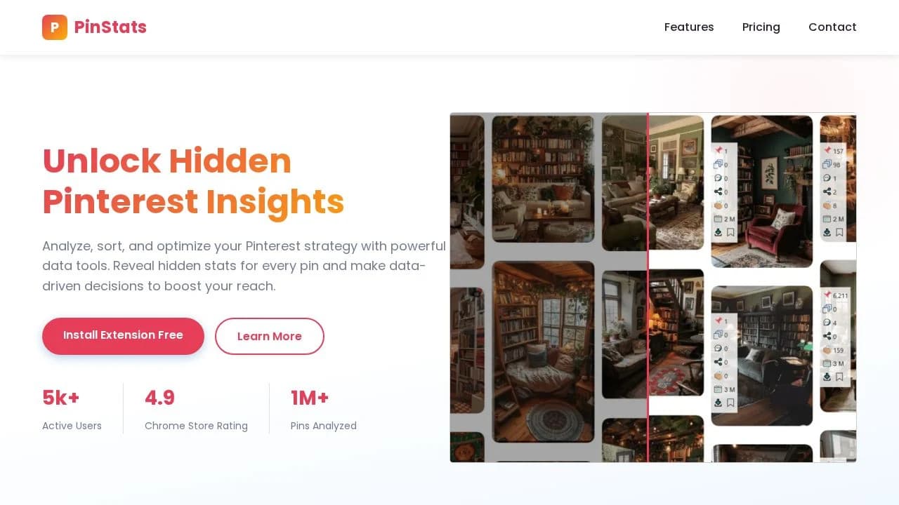 InsightPins website preview