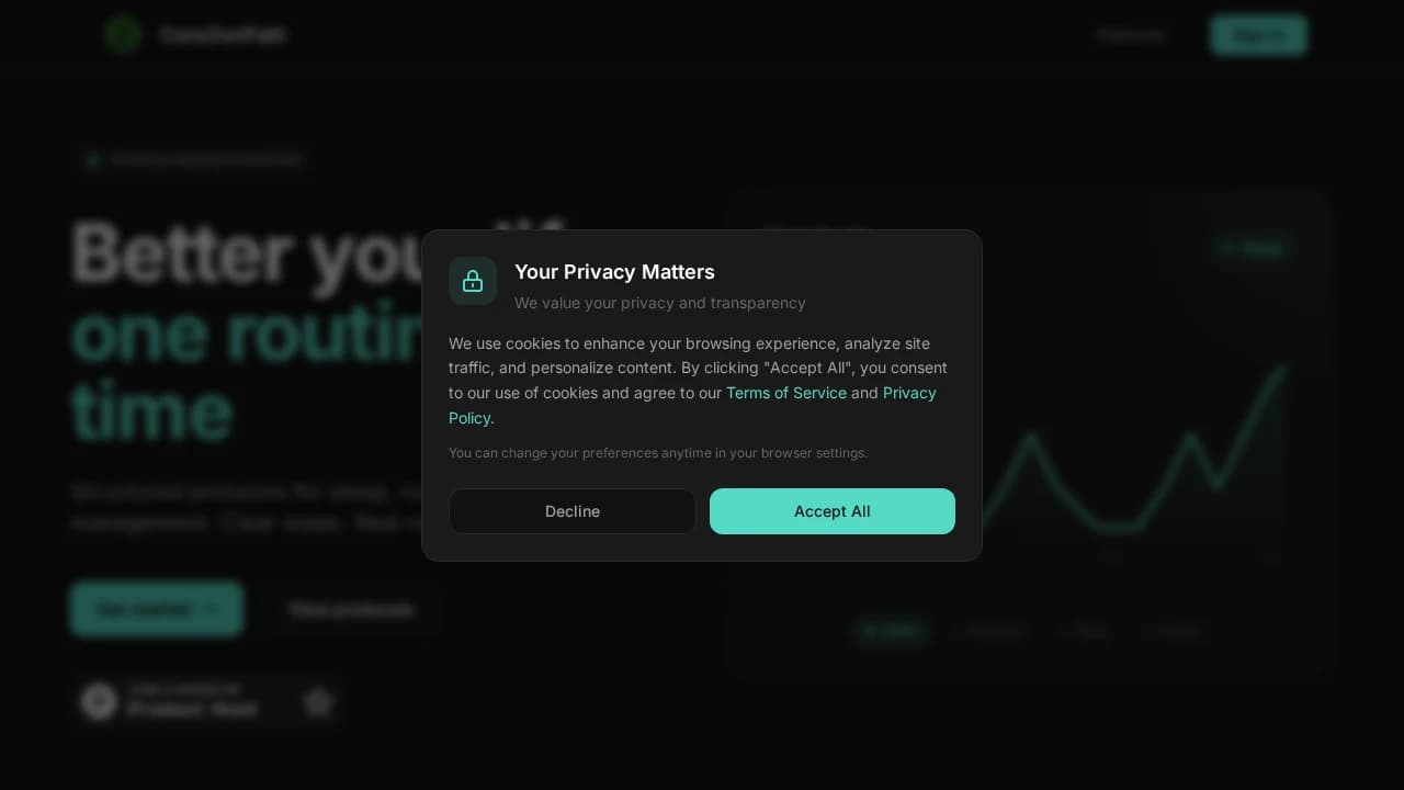 CoreZenPath website preview