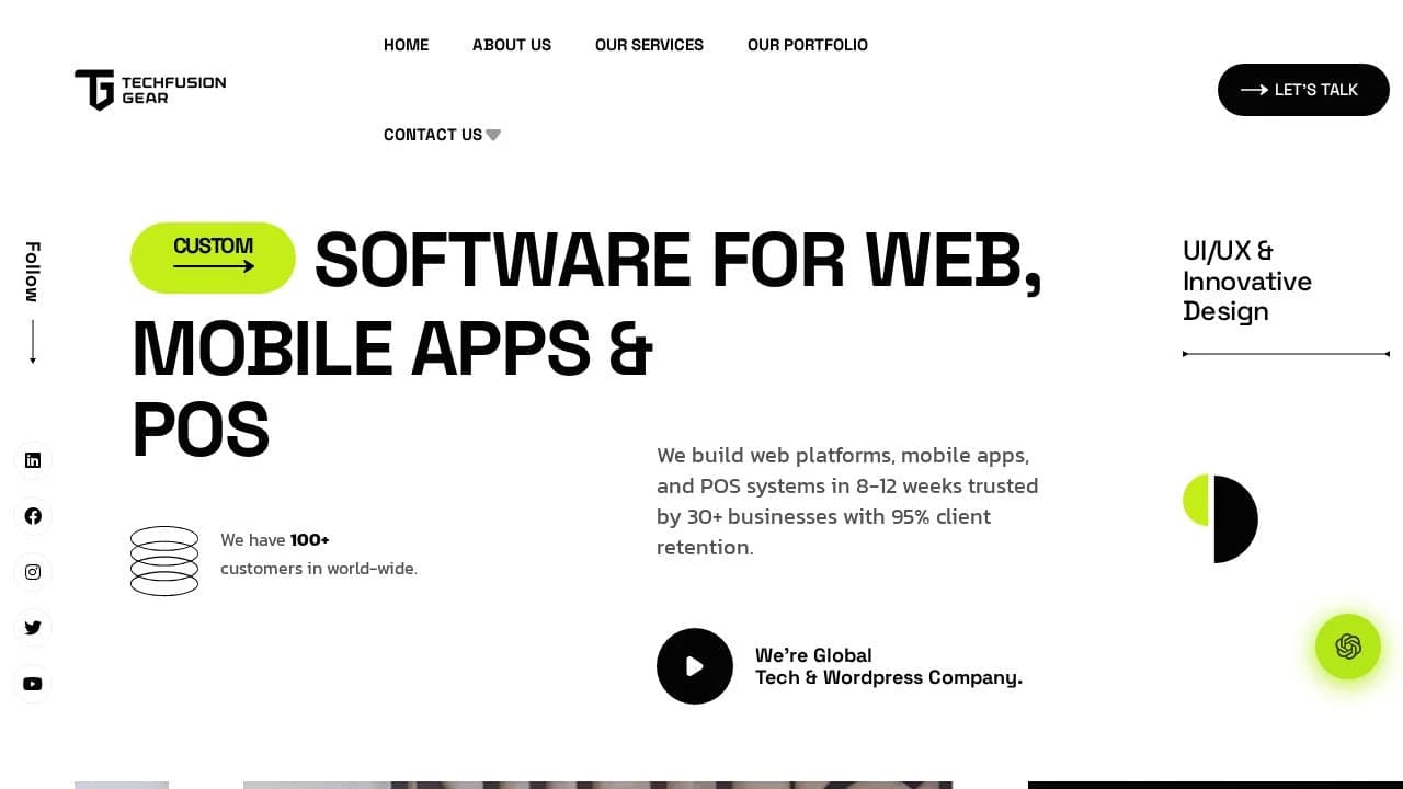 Techfusion Gear website preview