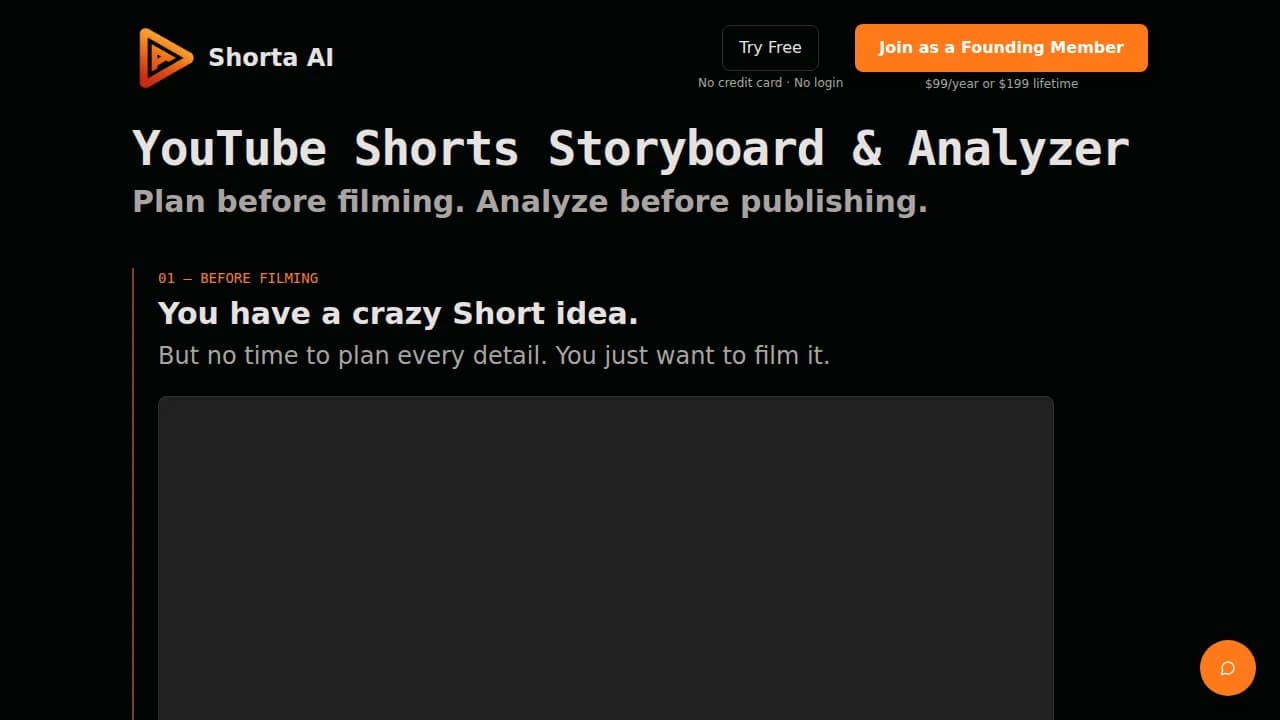 Shorta - Storyboard Generator preview