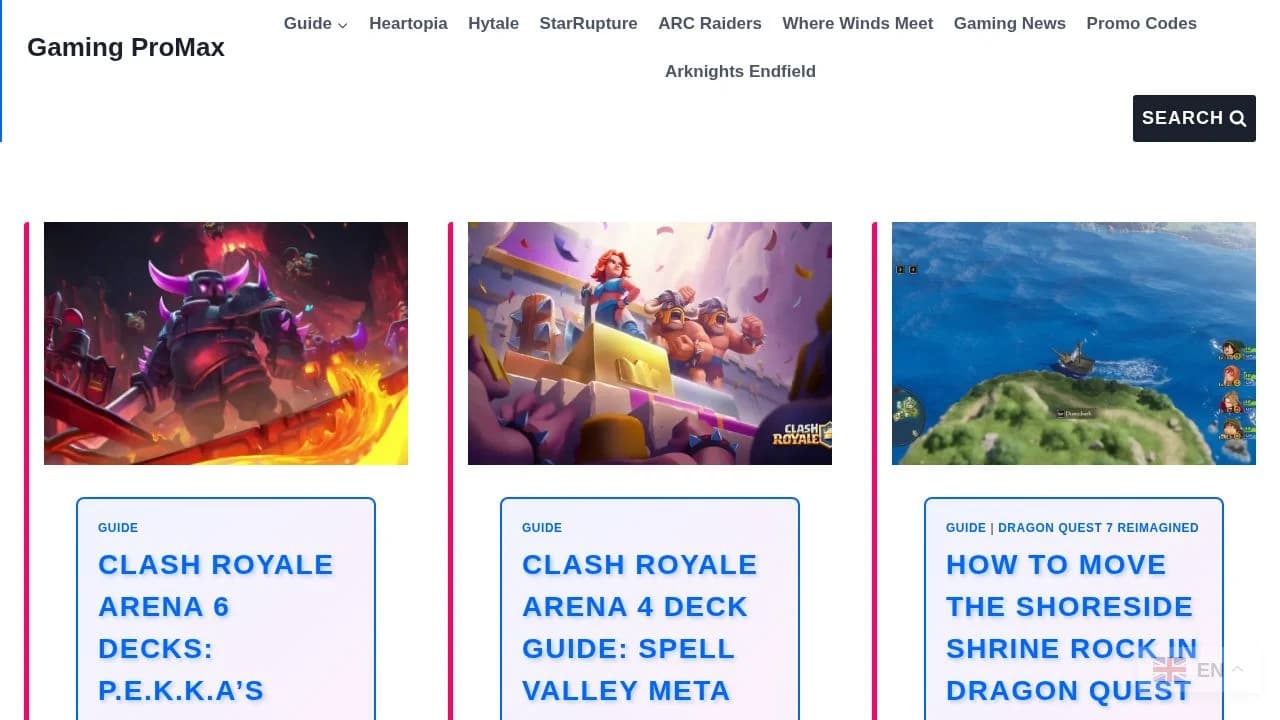 Gaming ProMax website preview