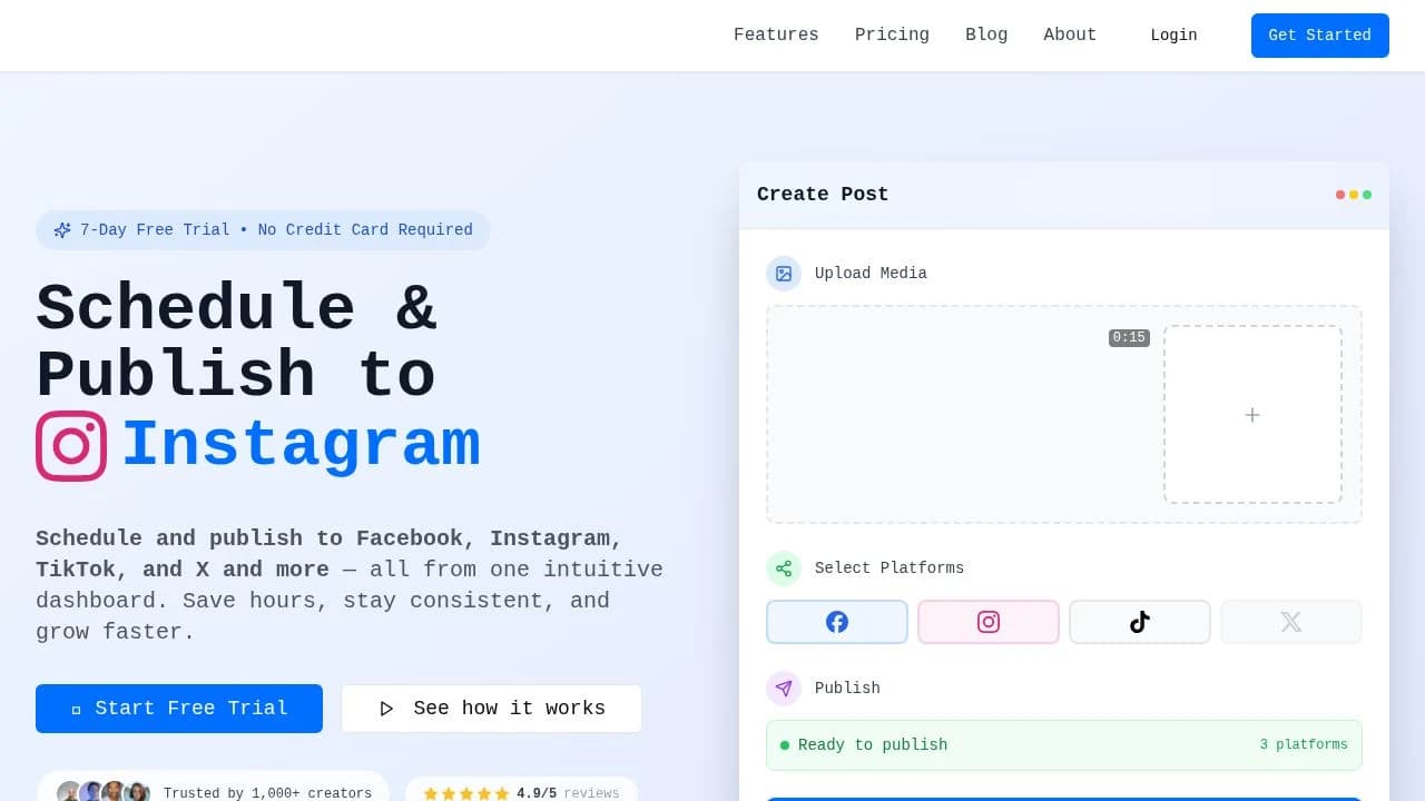 Lattepost website preview