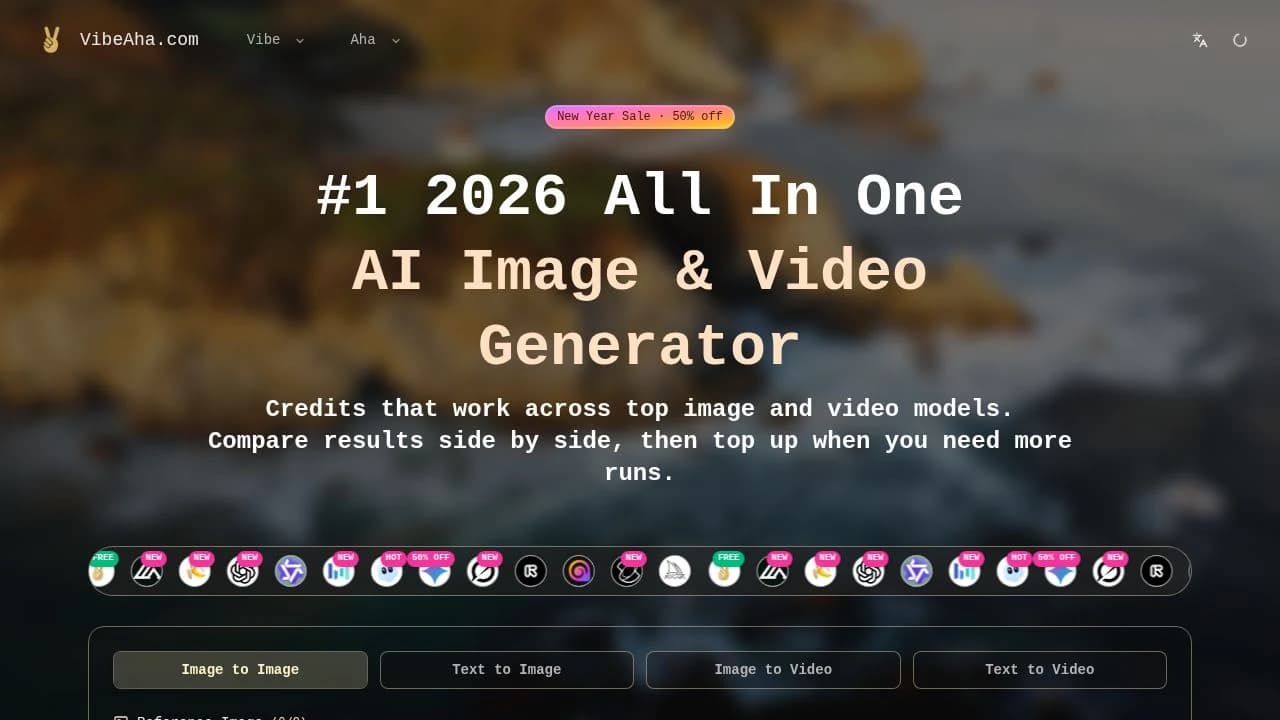 VibeAha website preview