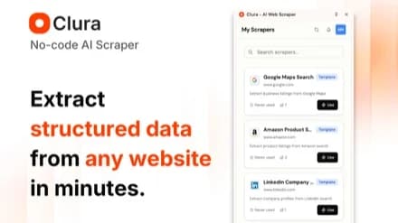 Clura AI website preview