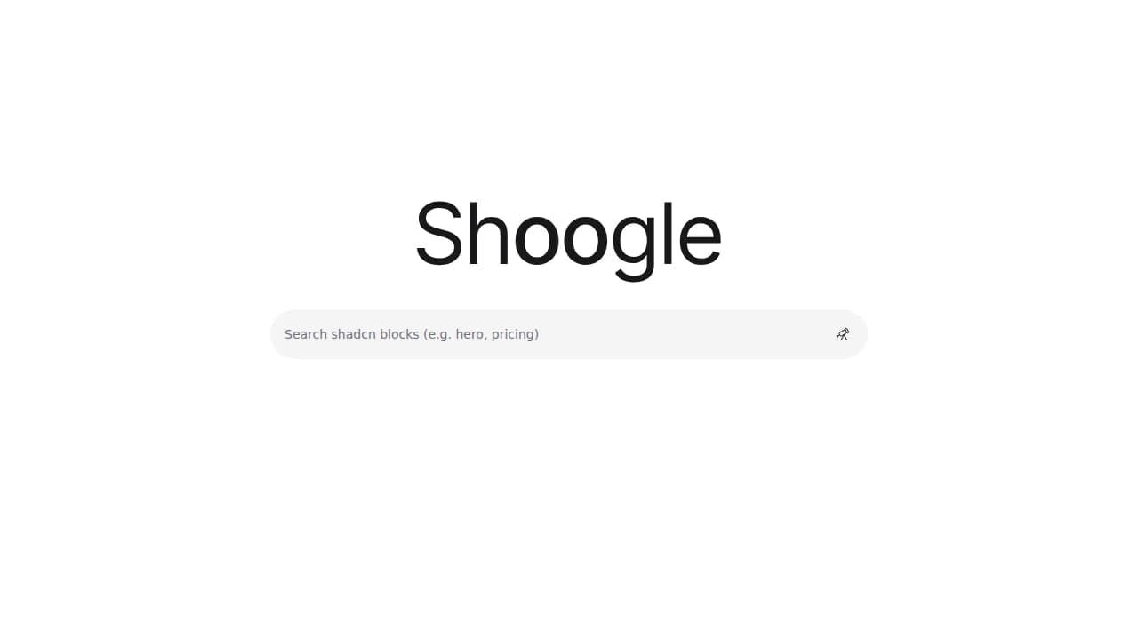 Shoogle website preview