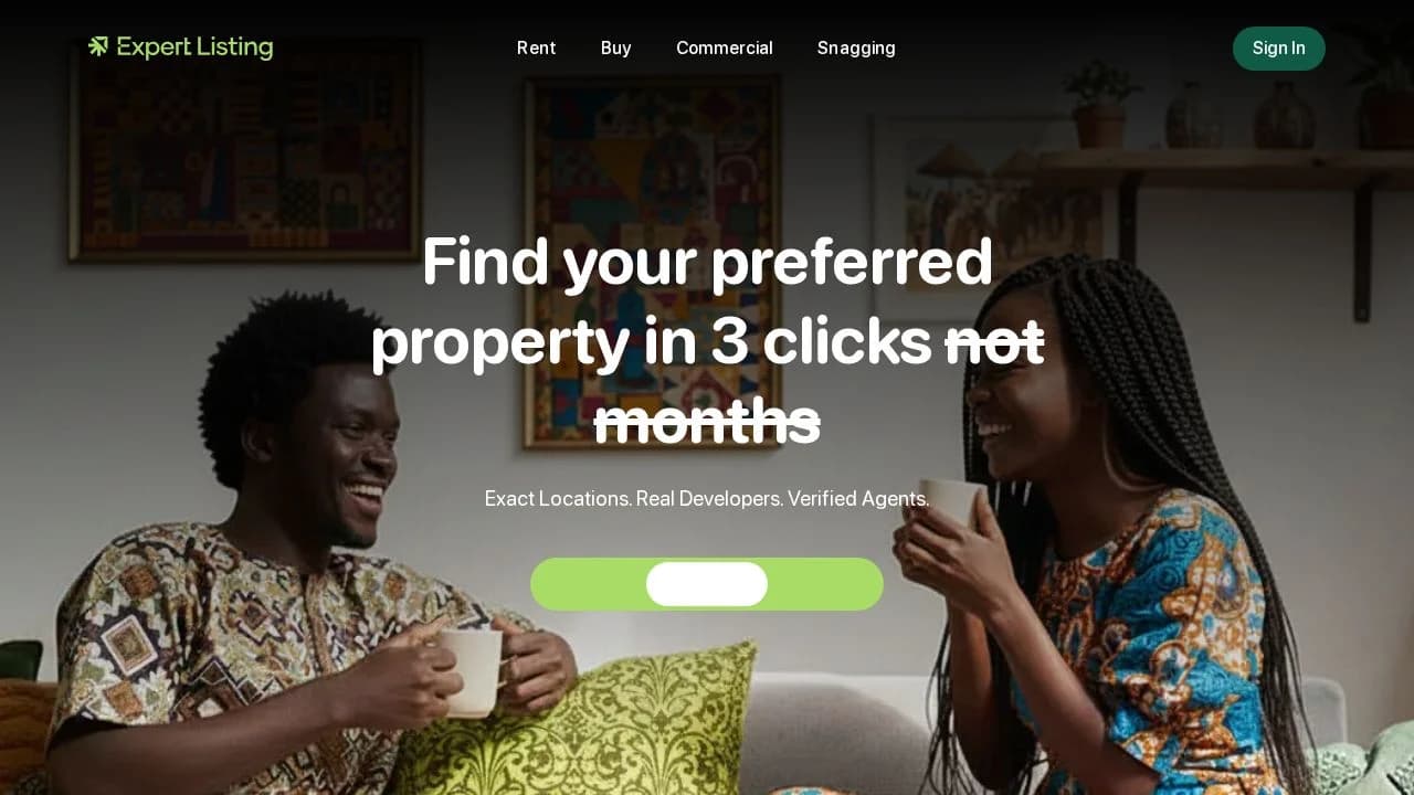 Expert listing website preview