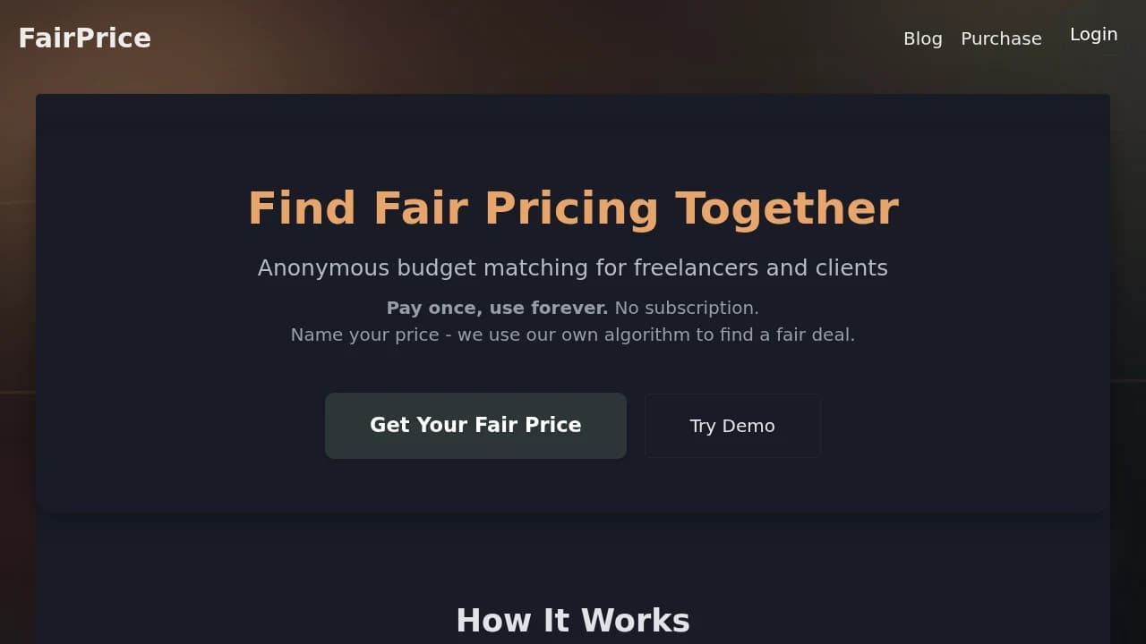 FairPrice website preview