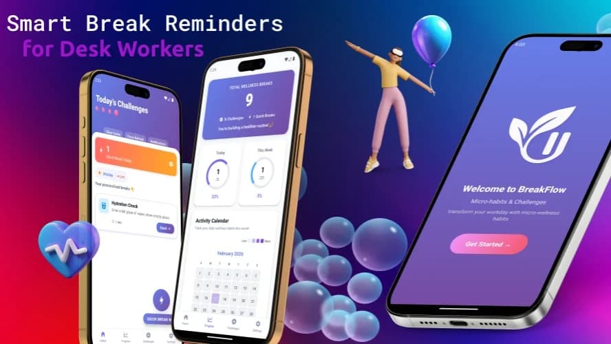 BreakFlow: Work Break & Habits website preview