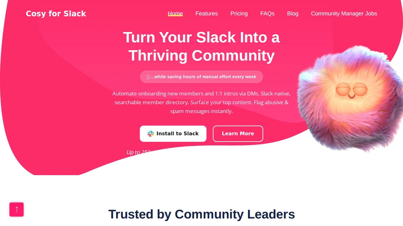 Cosy website preview