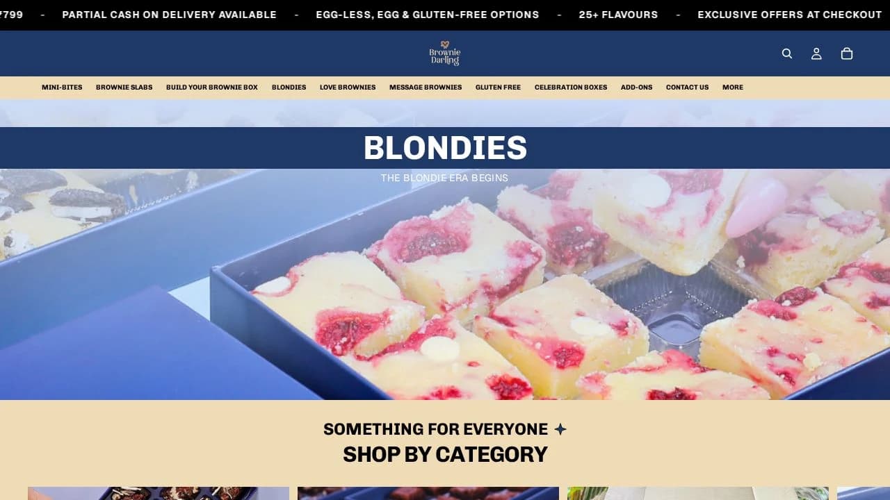 Brownie Darling website preview