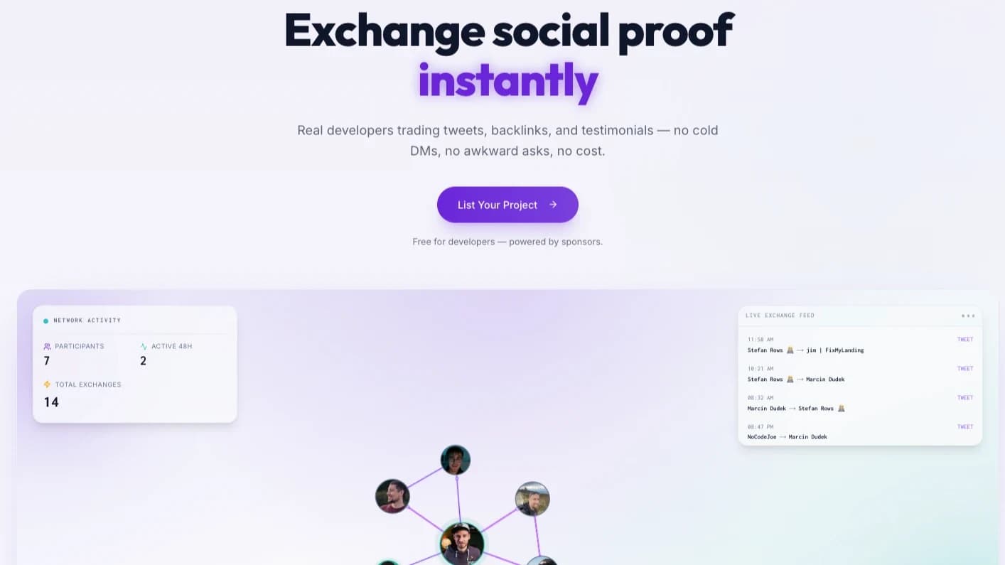 ProofSwap website preview