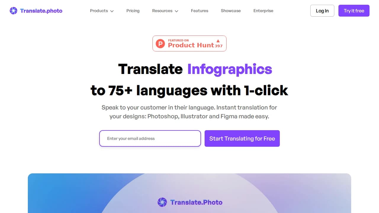 Translate.Photo website preview
