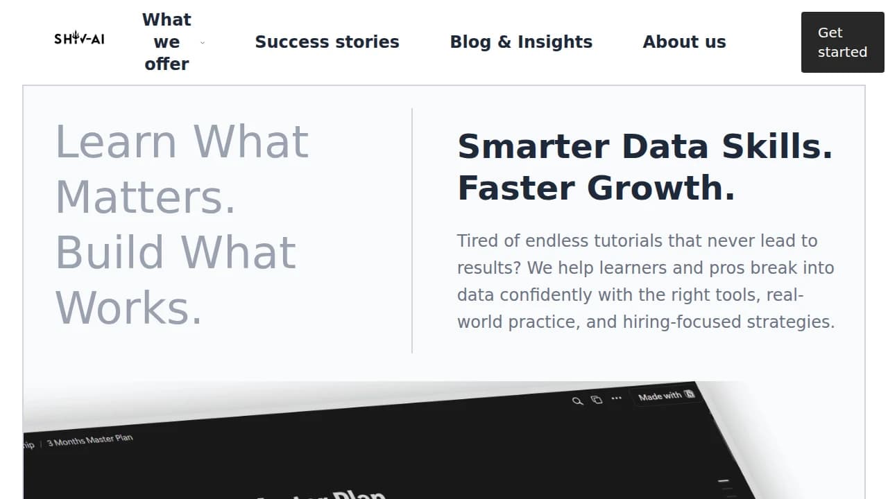 Shivai website preview