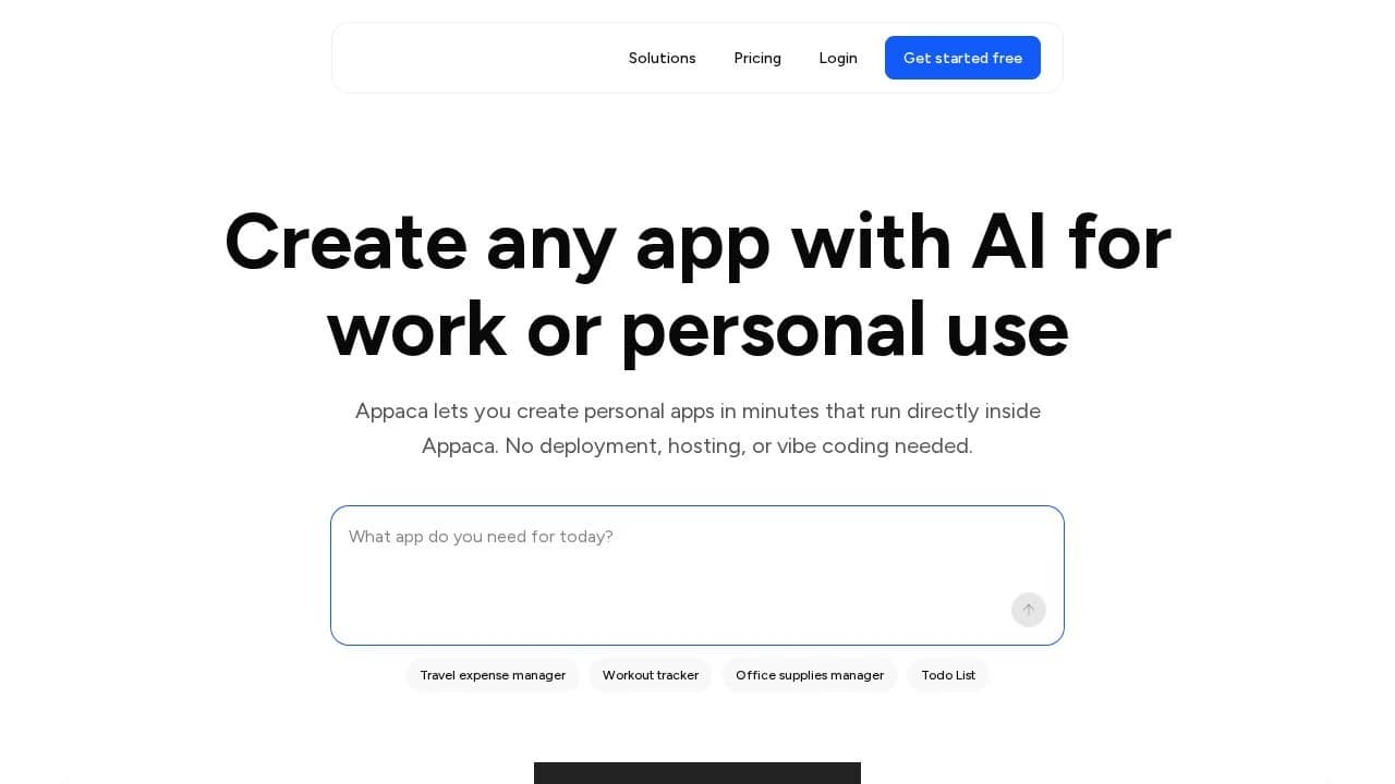Appaca website preview